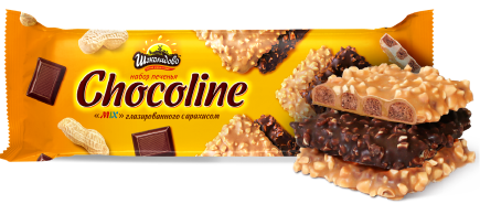 Печенье "Chocoline" MIX глазированного с арахисом
